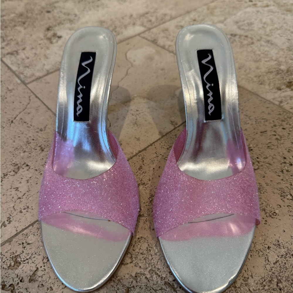 Nina Women's Sparkling Pink Heels